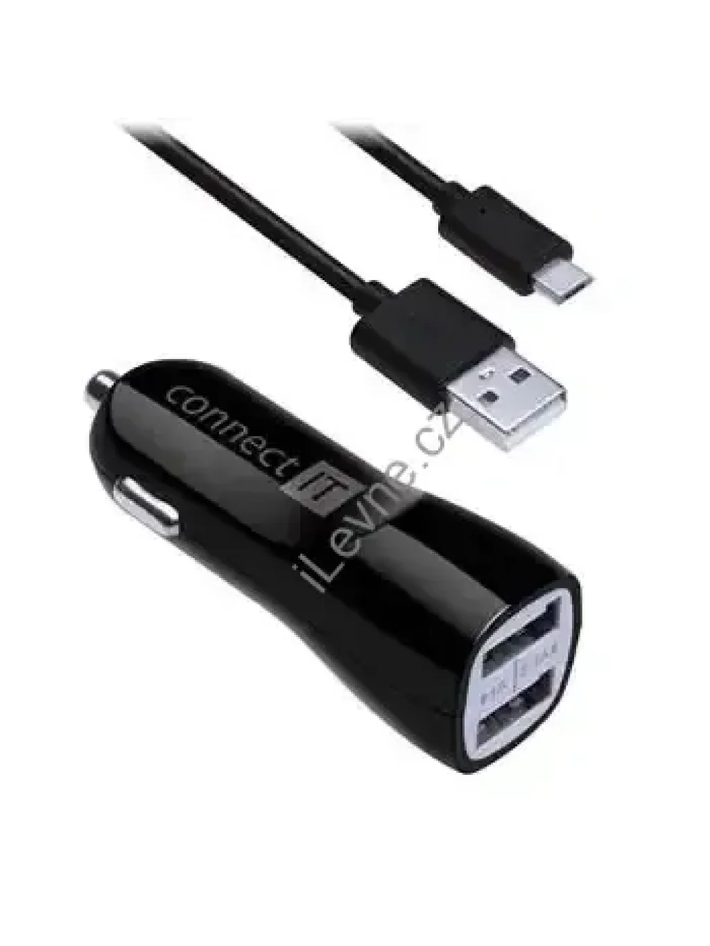 CONNECT IT InCarz PREMIUM nabíječka do auta 2xUSB 3.1A+1A, černá