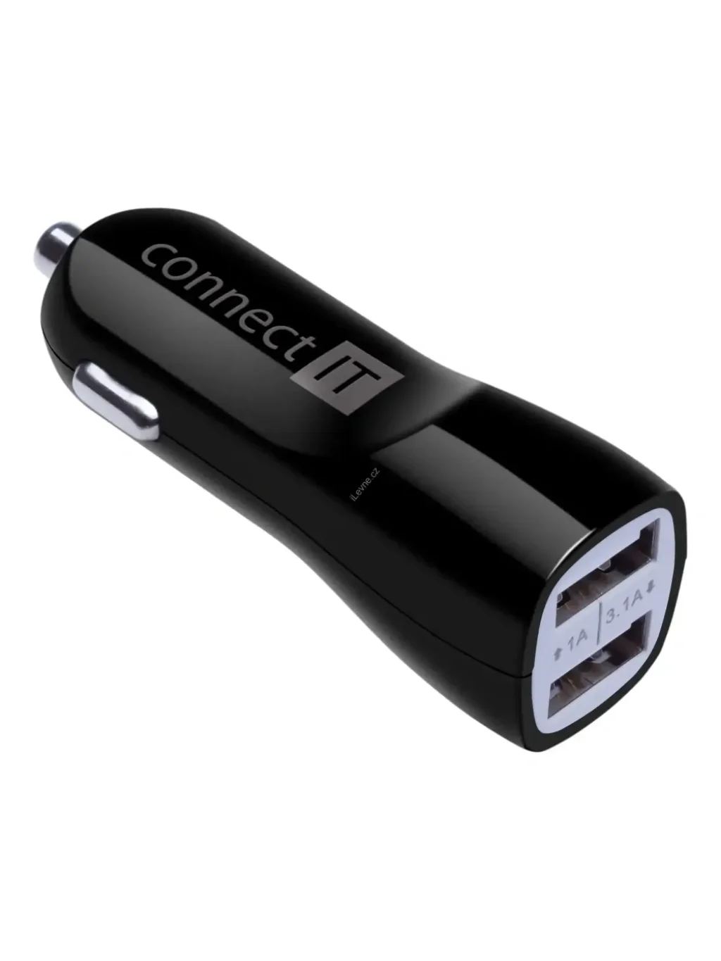 CONNECT IT InCarz PREMIUM nabíječka do auta 2xUSB 3.1A+1A, černá
