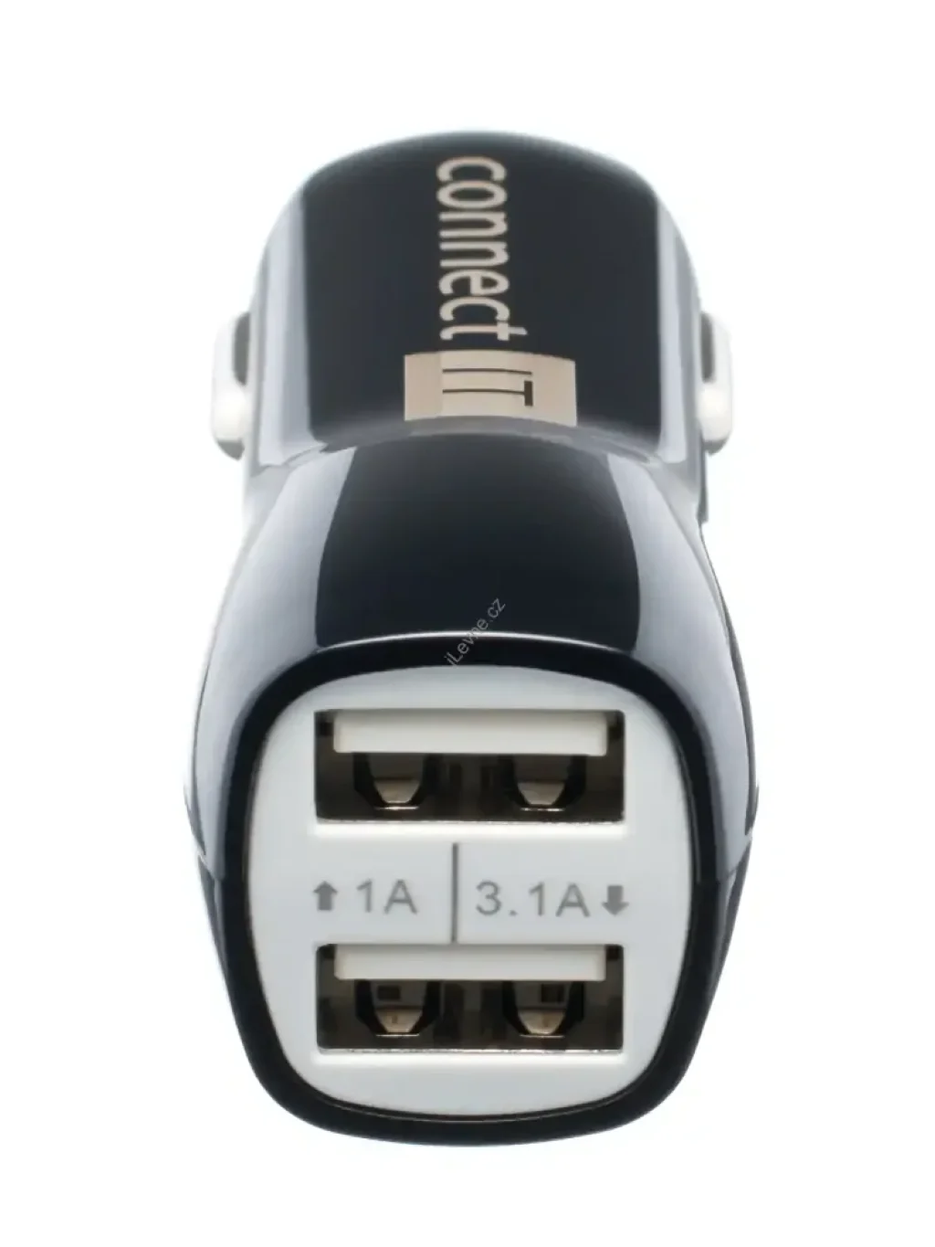 CONNECT IT InCarz PREMIUM nabíječka do auta 2xUSB 3.1A+1A, černá