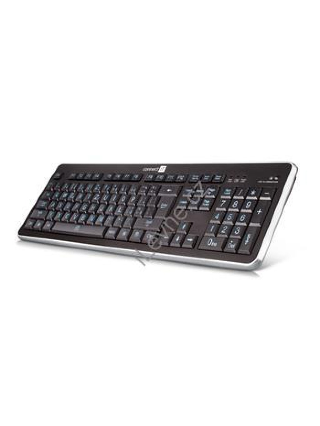 CONNECT IT LED bíle podsvícená klávesnice s VELKÝM fontem, USB