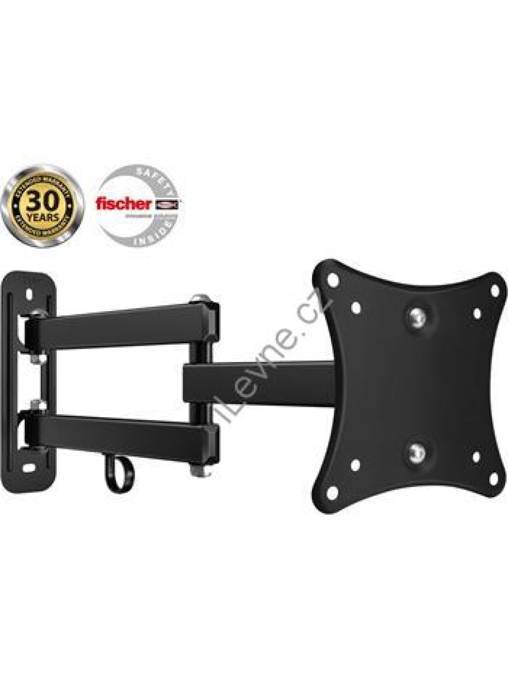 CONNECT IT nástěnný držák na obrazovky 13-27", záruka 30 let, ČERNÝ