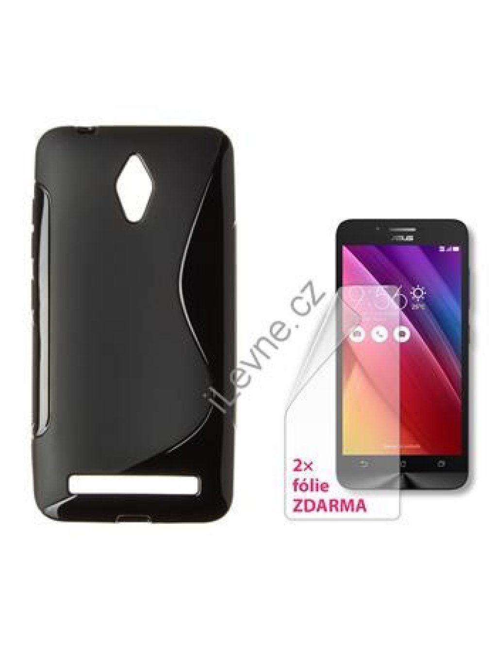 CONNECT IT S-COVER pro Asus ZenFone Go (ZC500TG) ČERNÉ