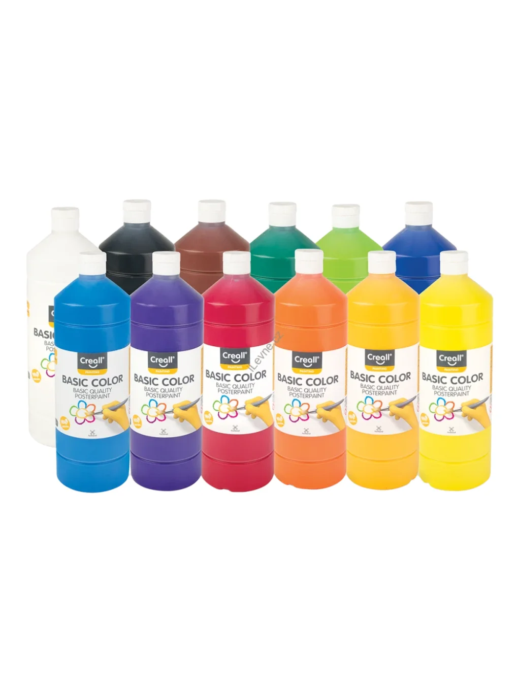 temperové barvy, 12 x 1000 ml, mix barev
