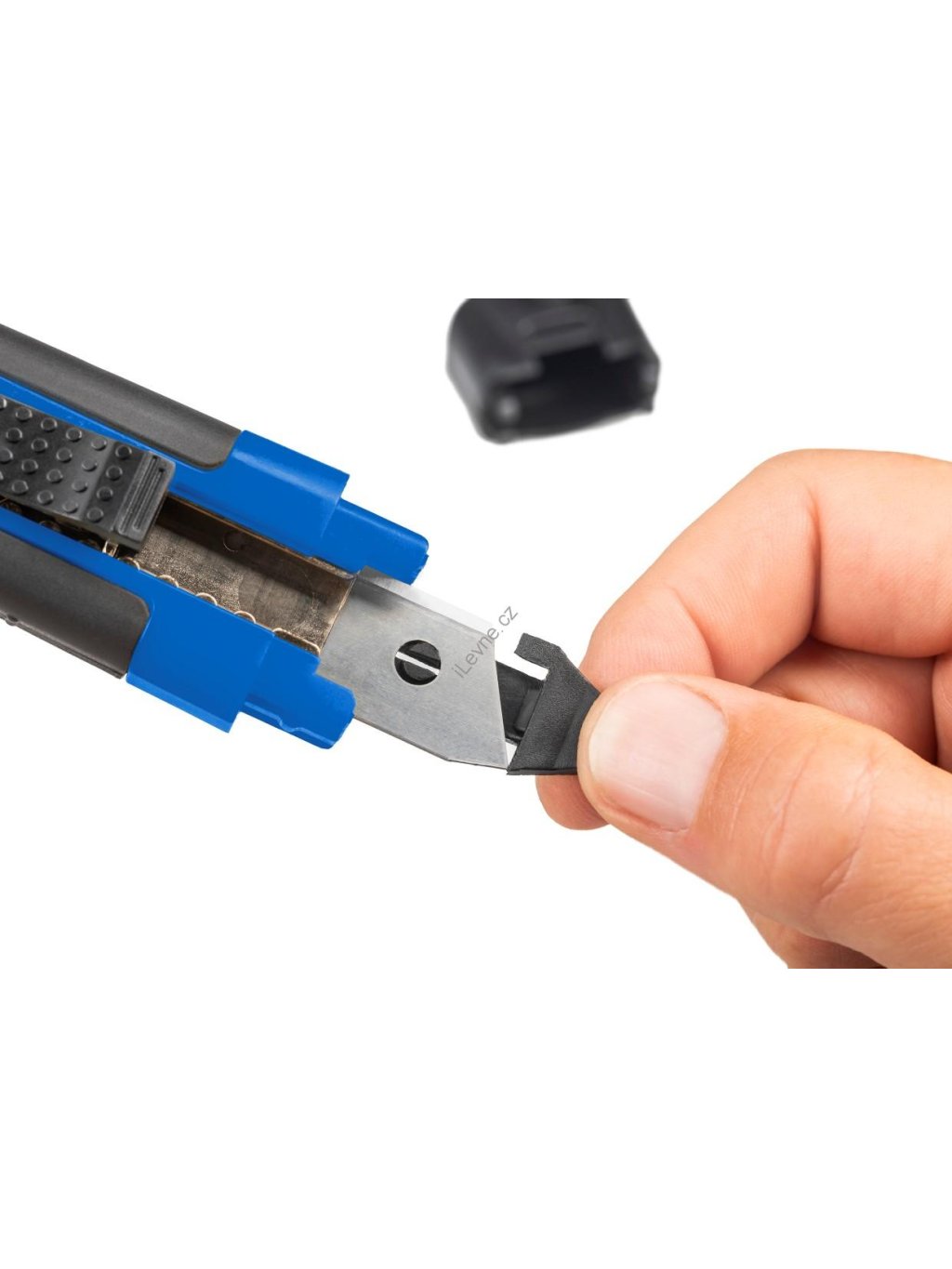 Dahle ALLROUND odlamovací nůž, čepel 18 mm, 8 čepelí, 2 náhr. nože, modro-černý