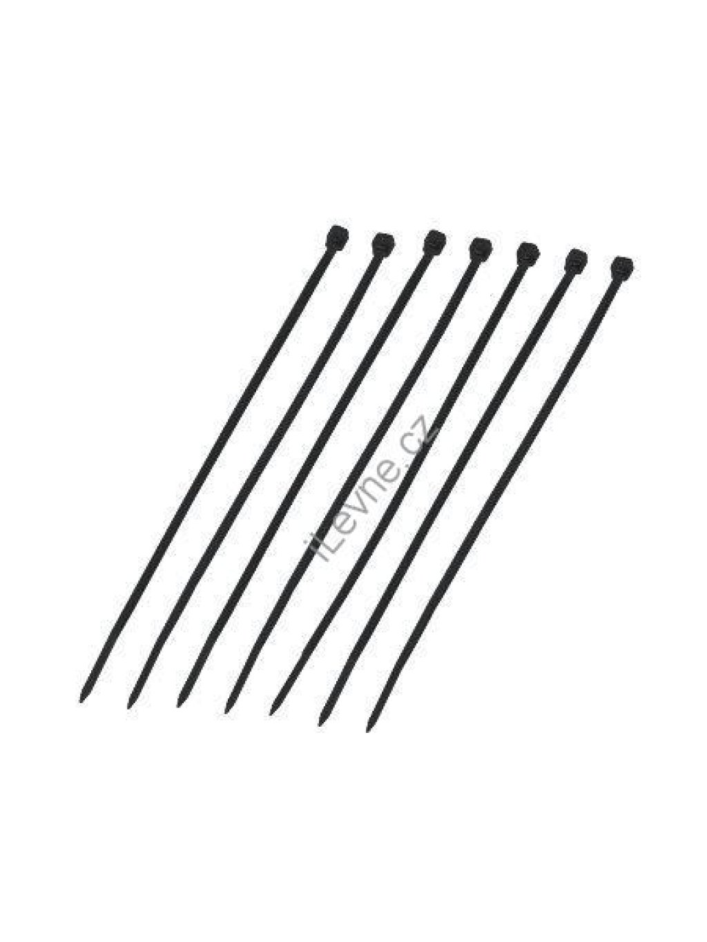 DATACOM Stahovací páska (3.6x300) černá 100ks