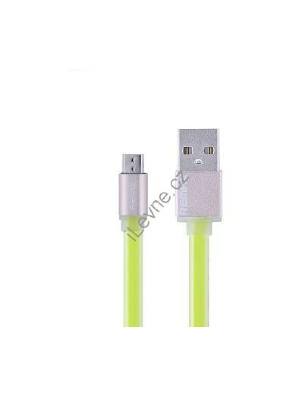 Datový kabel: REMAX Colorful, USB 2.0 typ A samec na USB 2.0 micro-B, 1m zelený