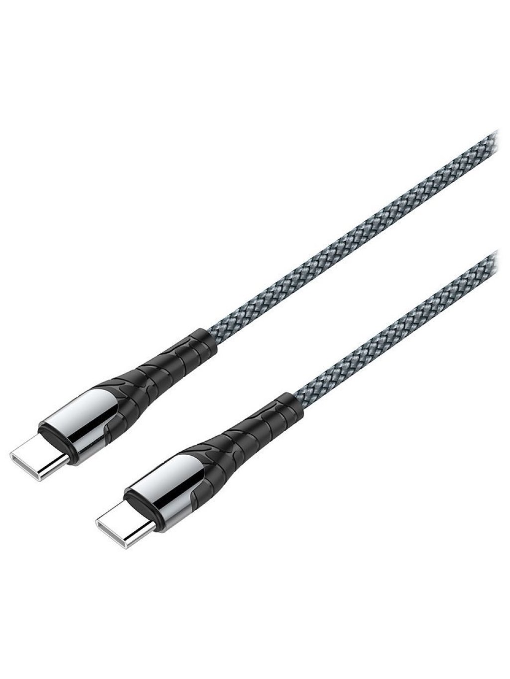 Datový Kabel USB-C/ USB-C/ 3A/ Fast Charging 65W/ 1m/ Šedivý