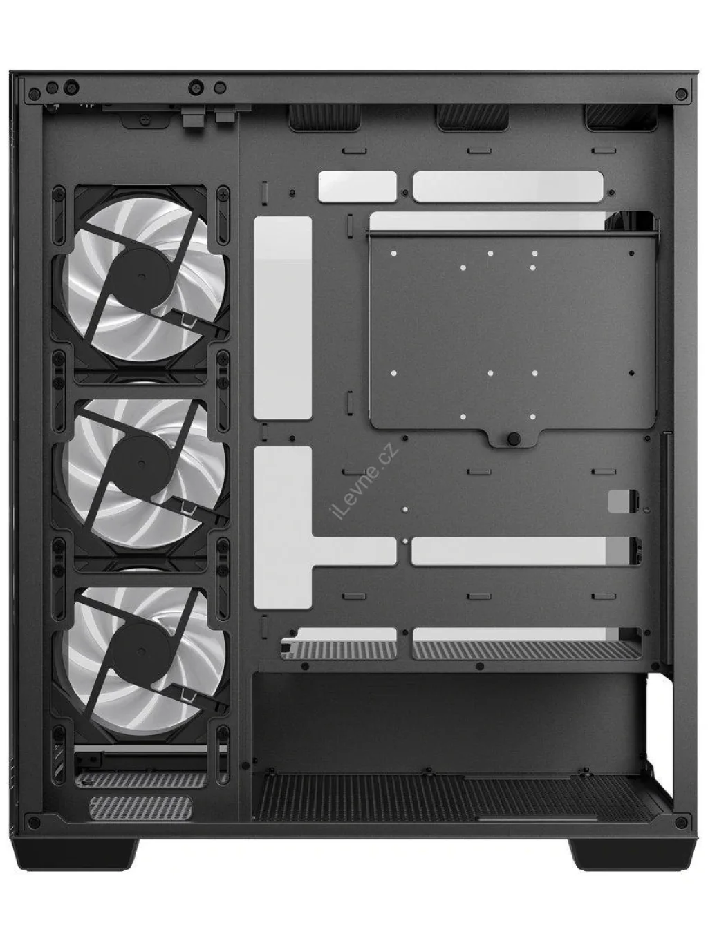 DEEPCOOL skříň CG580 4F / ATX / 4x120mm ARGB fans / 2xUSB 3.0 / panoramatická / tvrzené sklo / černá