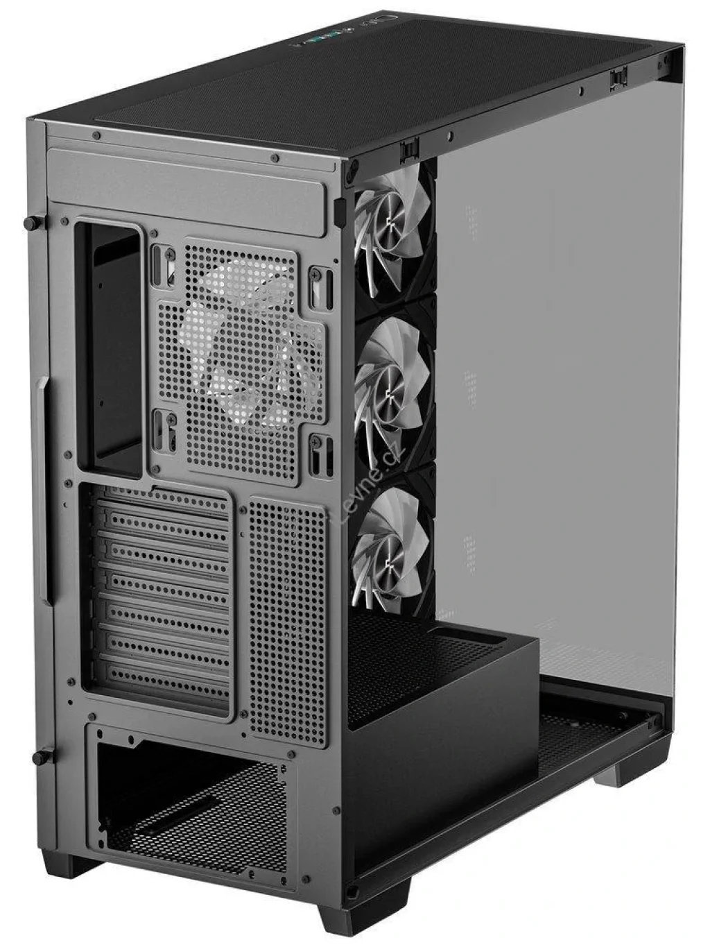 DEEPCOOL skříň CG580 4F / ATX / 4x120mm ARGB fans / 2xUSB 3.0 / panoramatická / tvrzené sklo / černá
