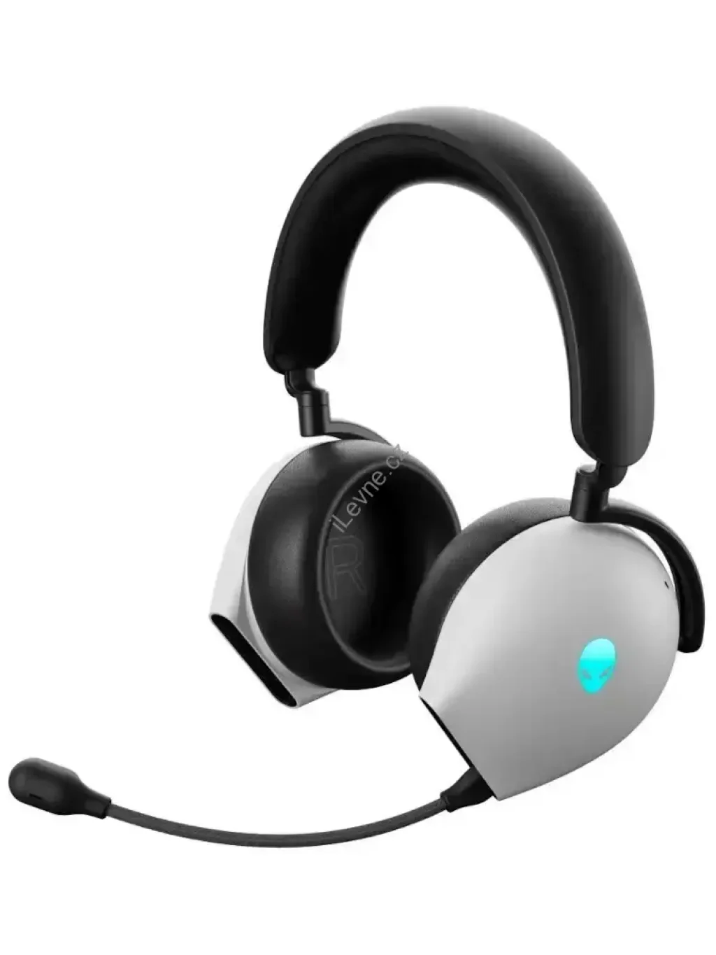 DELL AW920H/ Alienware Tri-Mode Wireless Gaming Headset/ bezdrátová sluchátka s mikrofonem/ stříbrný