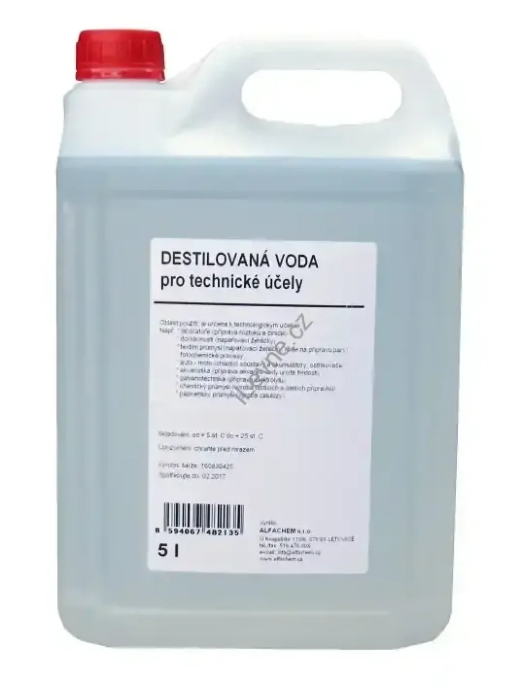 DESTILOVANÁ VODA pro technické účely 5 l