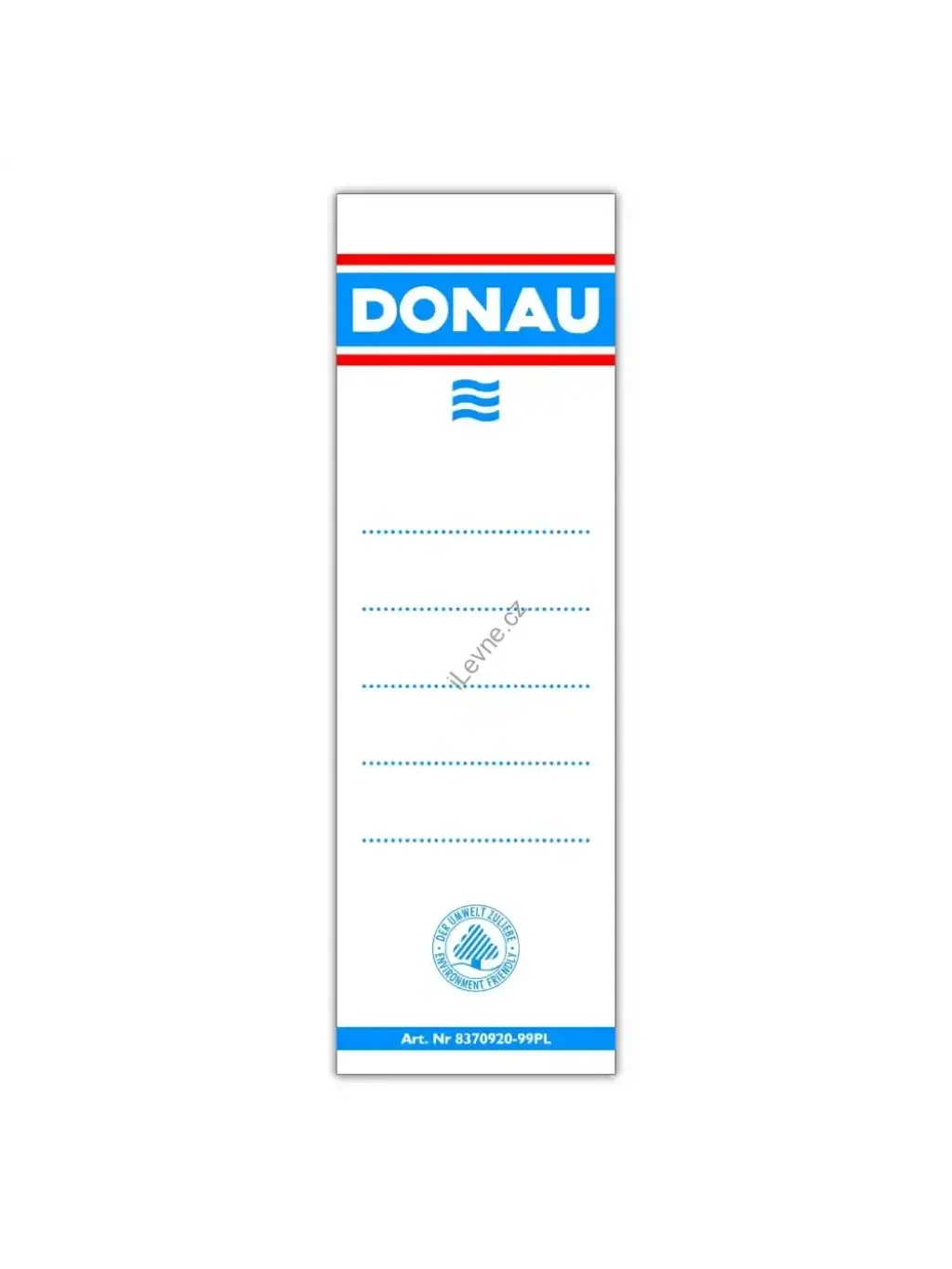 DONAU hřbetní štítky - vkládací, 48 x 153 mm, oboustranné, bílé