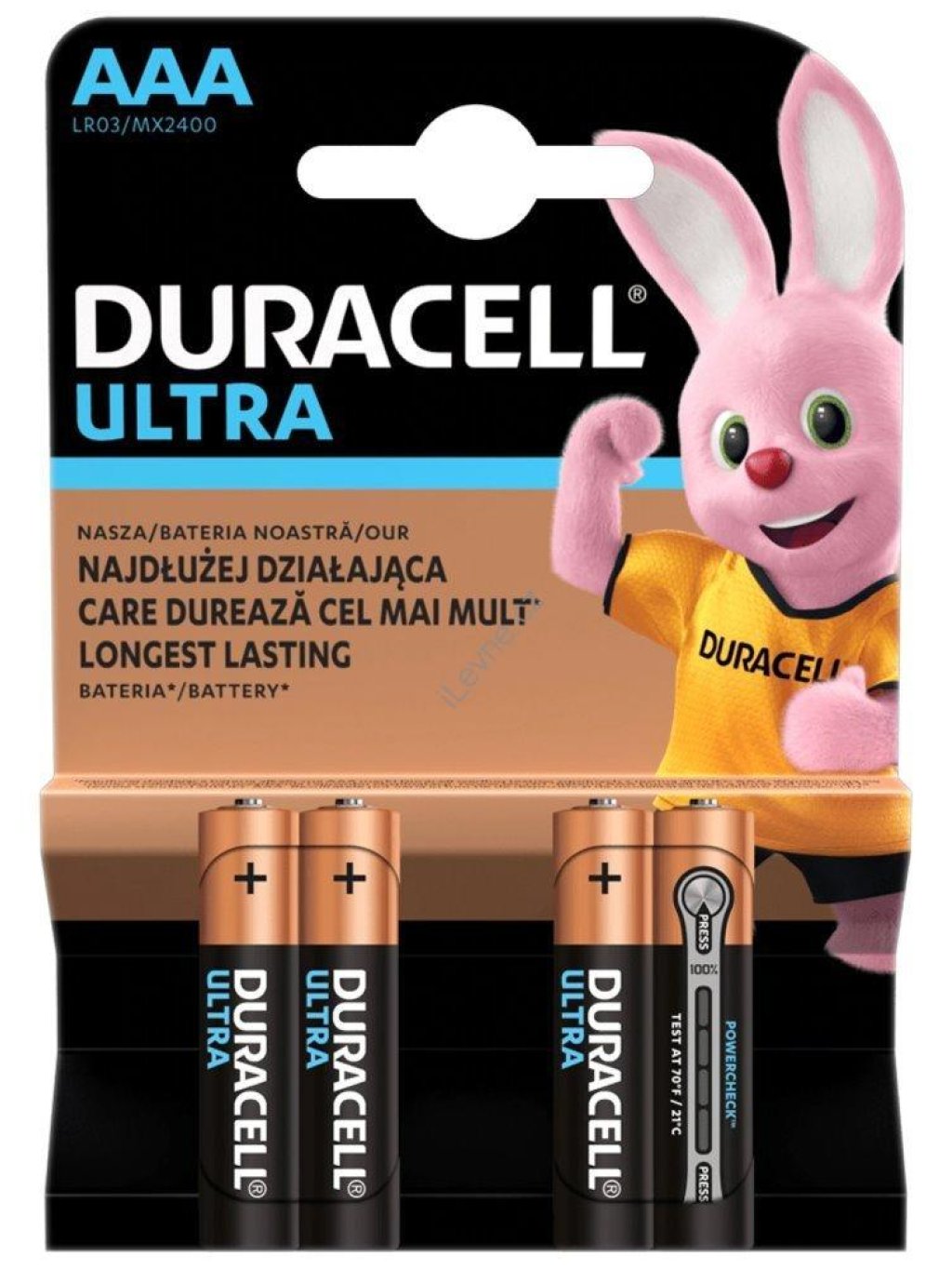 Duracell Ultra alkalická baterie 4 ks (AAA)