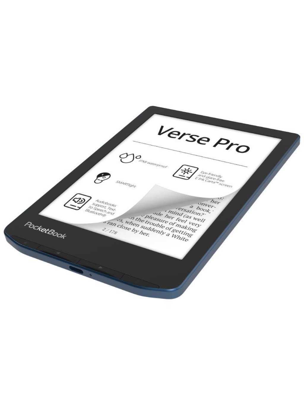 E-book POCKETBOOK 634 Verse Pro Azure, modrý