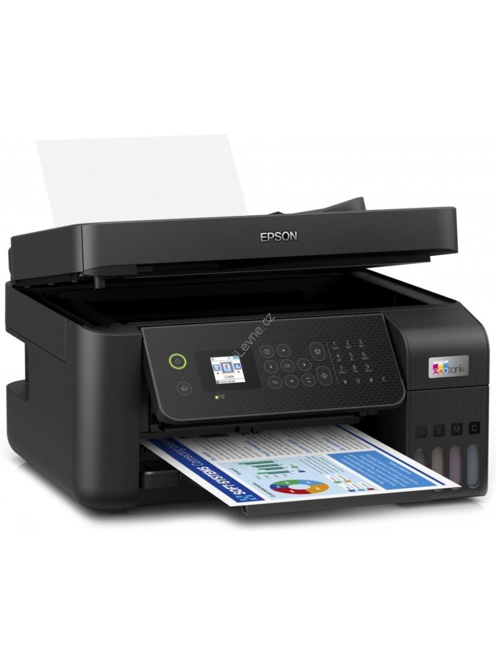Epson EcoTank L5290/ 5760 x 1440/ A4/ MFZ/ LCD/ ITS/ ADF/ 4 barvy/ Wi-Fi/ USB