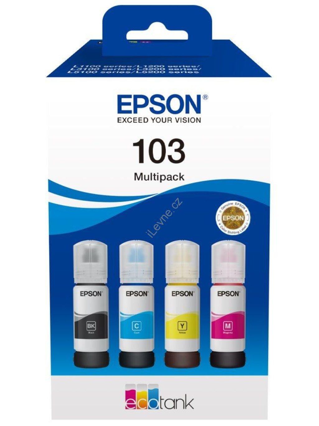 Epson inkoustová náplň/ T00S64A/ 103 EcoTank/ L1x10/ L315x/ L325x/ L3x6x/ L5190/ 4-colour Multipack