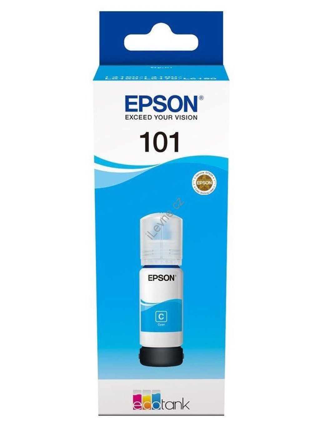 Epson inkoustová náplň/ T03V24A/ 101 EcoTank/ L6160/ L6170/ L6190/ L4150/ L4160/ Modrá