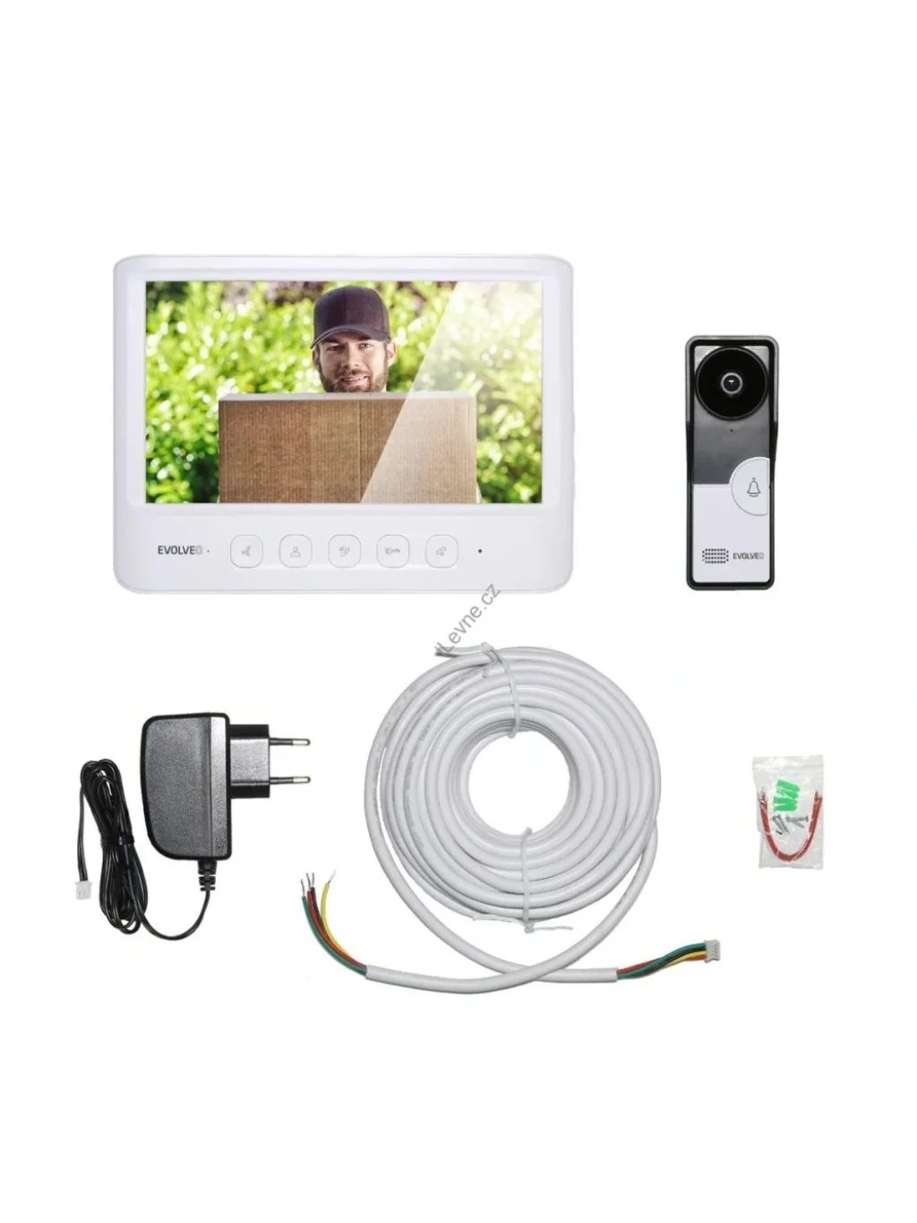 DoorPhone IK06, set video dveřního telefonu s pamětí a barevným displejem