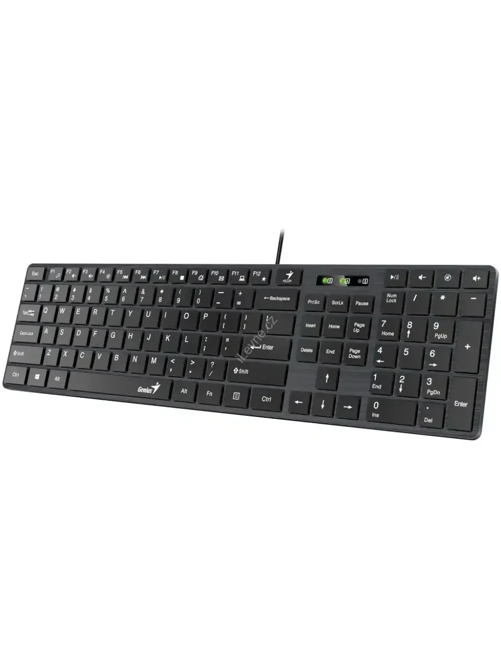 GENIUS Slimstar 126/ Drátová/ USB/ černá/ CZ+SK layout/ SmartGenius App