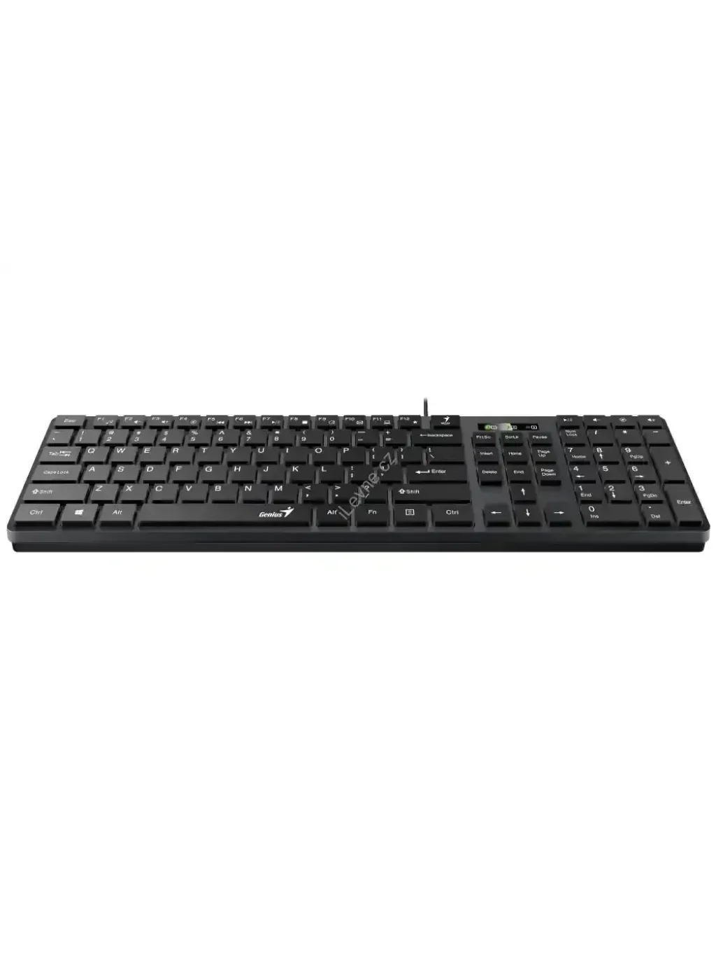 GENIUS Slimstar 126/ Drátová/ USB/ černá/ CZ+SK layout/ SmartGenius App