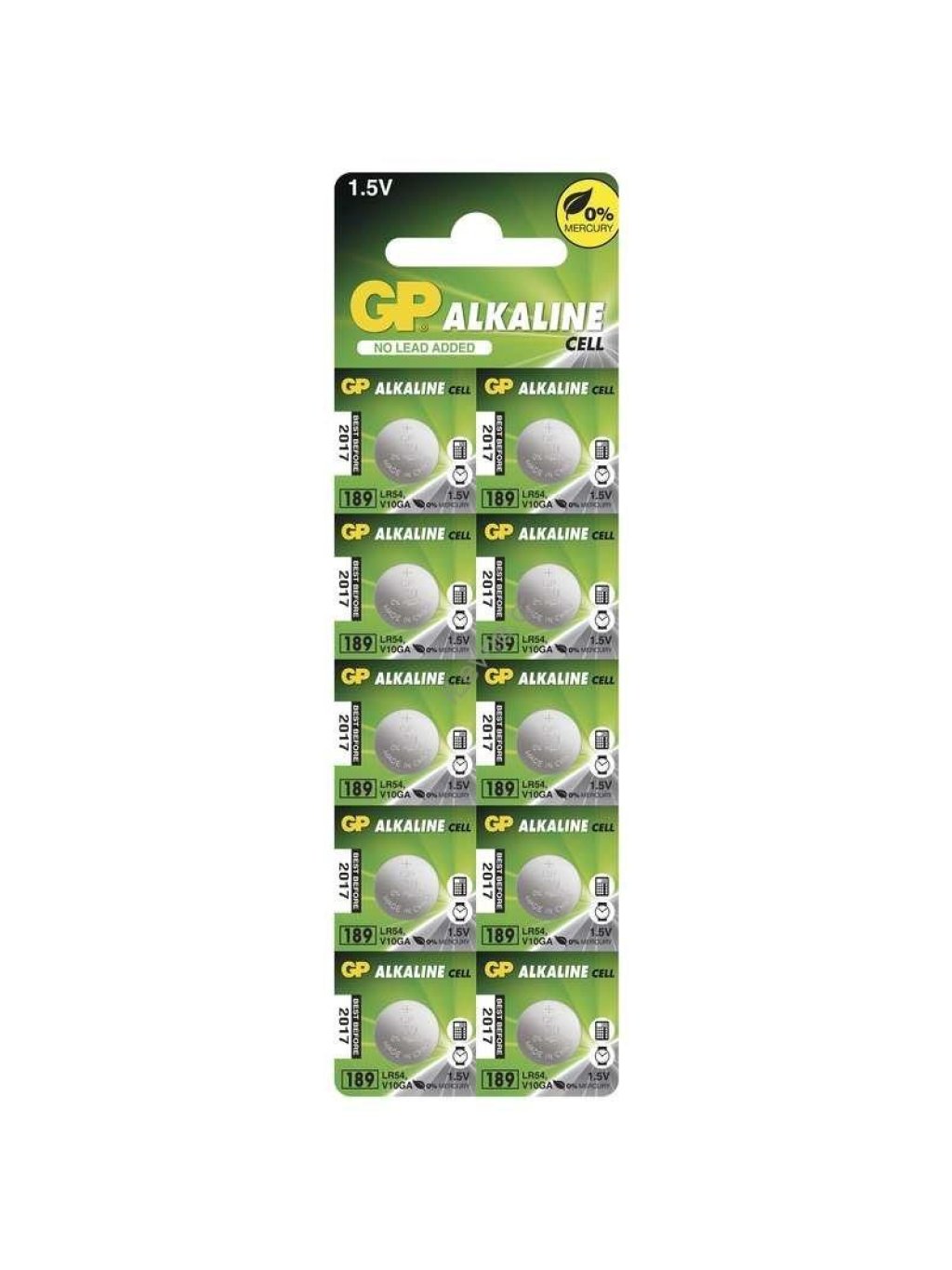 GP alkalická baterie 1,5V LR54