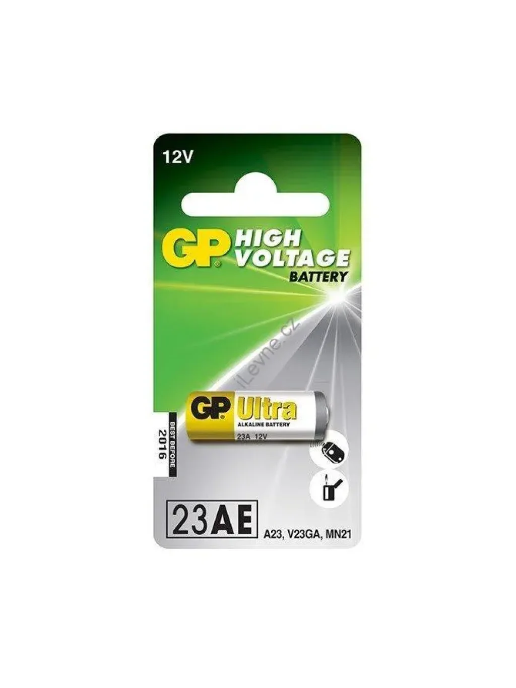 GP alkalická baterie 12V 23AE 1ks blistr
