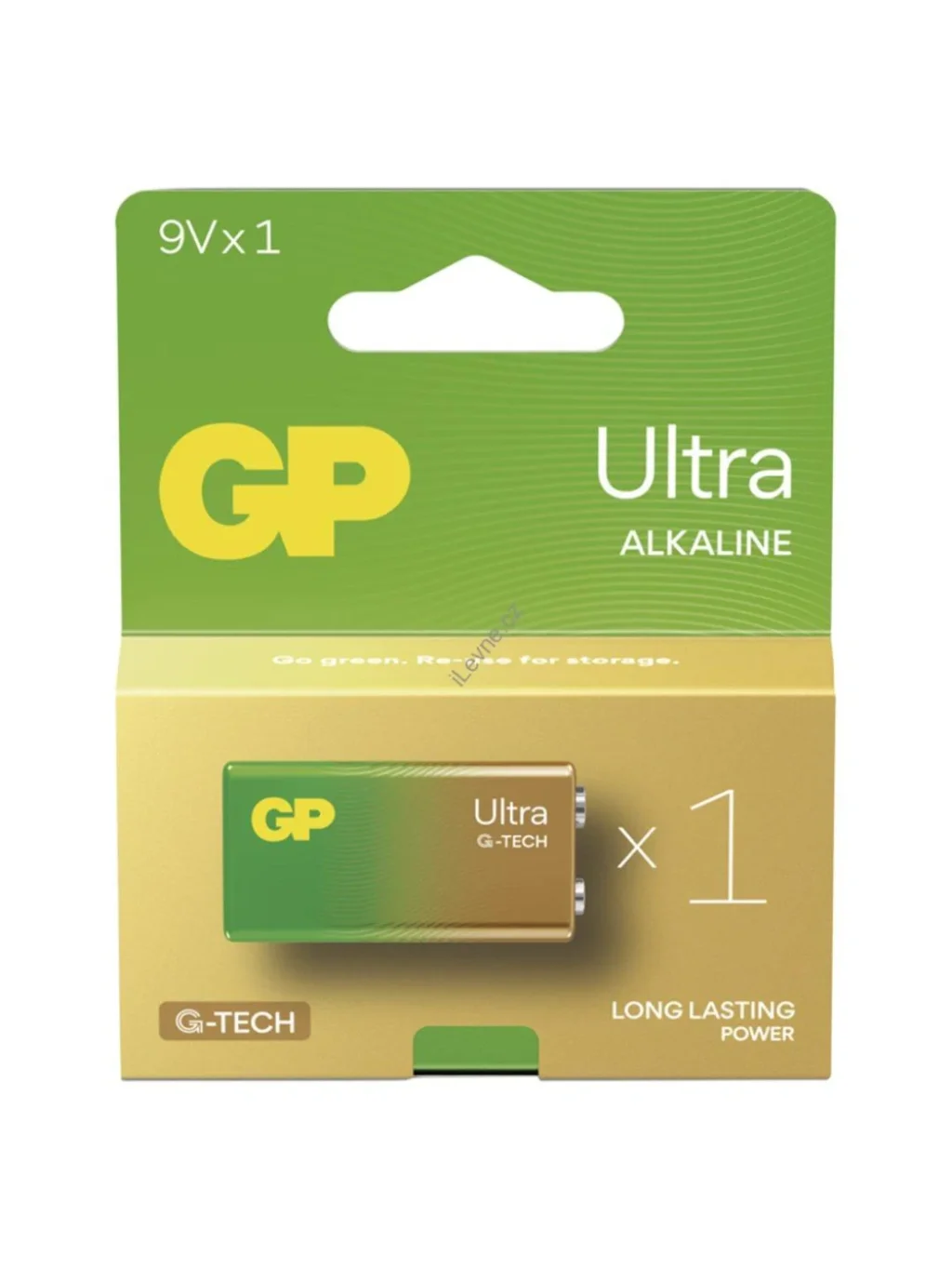 GP Alkalická baterie ULTRA 9V (6LF22) - 1ks