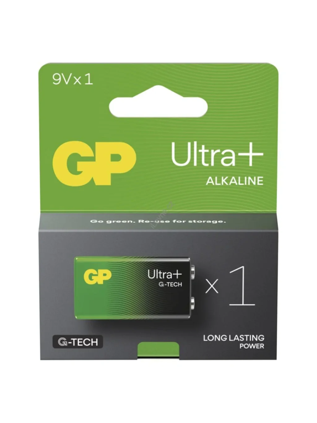 GP Alkalická baterie ULTRA PLUS 9V (6LF22) - 1ks