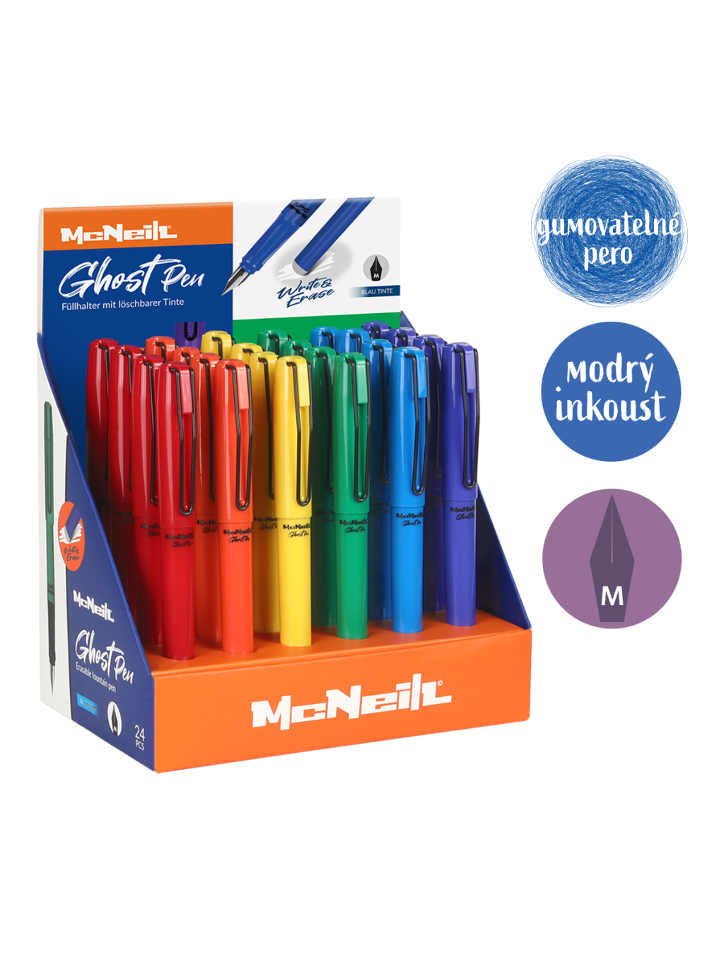 gumovatelné bombičkové pero McNeill - Color