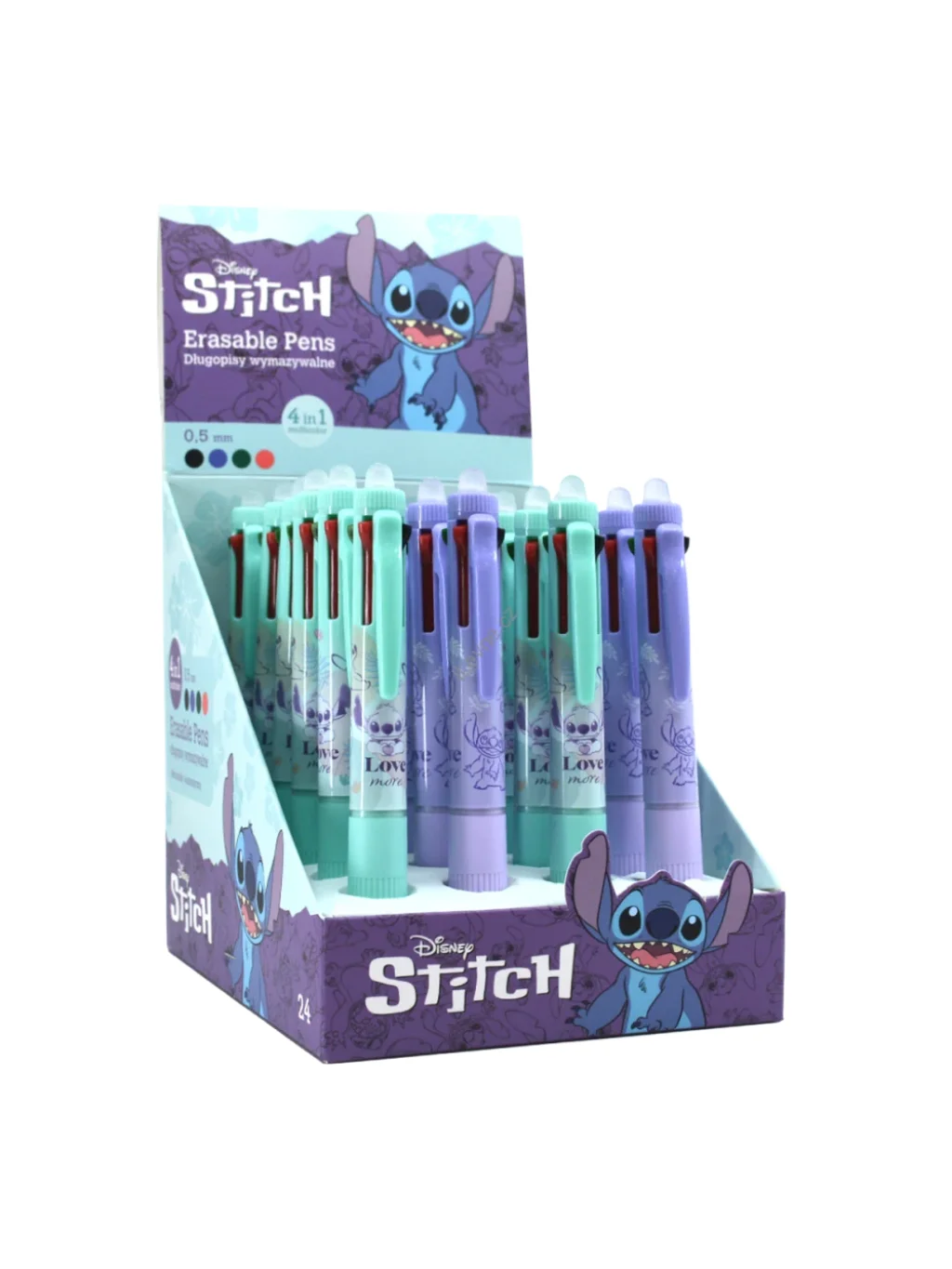 gumovatelné pero 4 v 1 Stitch Pastel