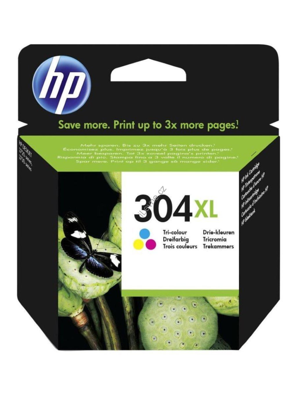 HP 304XL Tříbarevná originální inkoustová kazeta