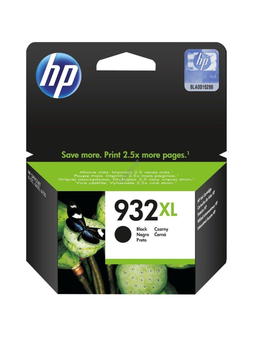 HP inkoustová kazeta 932XL černá velká CN053AE originál