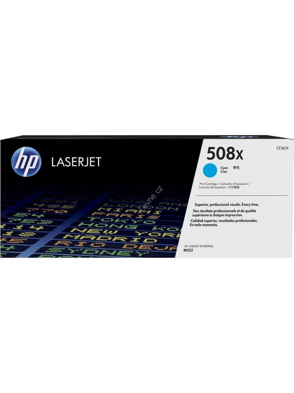 HP tisková kazeta 508x azurová originál, CF361X