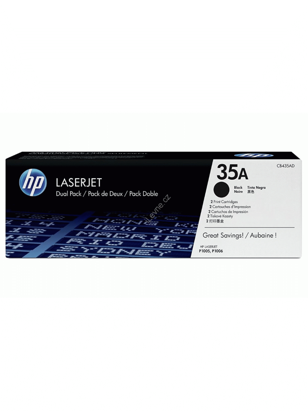 HP toner černý pro LJ P1005 / P1006 CB435AD originál