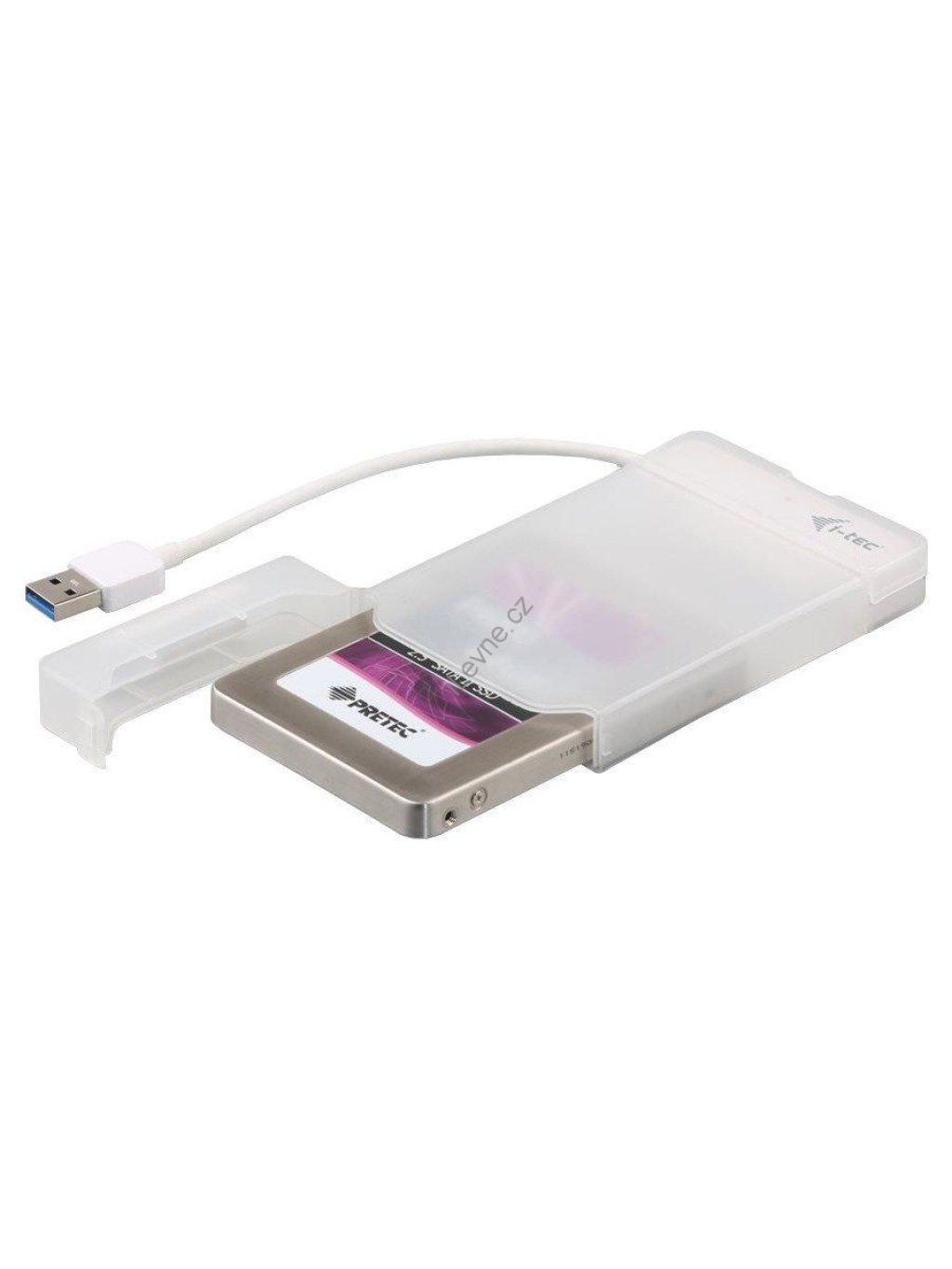 i-tec externí box pro HDD ADVANCE MySafe Easy/ 2,5" SATA/ SSD/ USB 3.0/ bílý