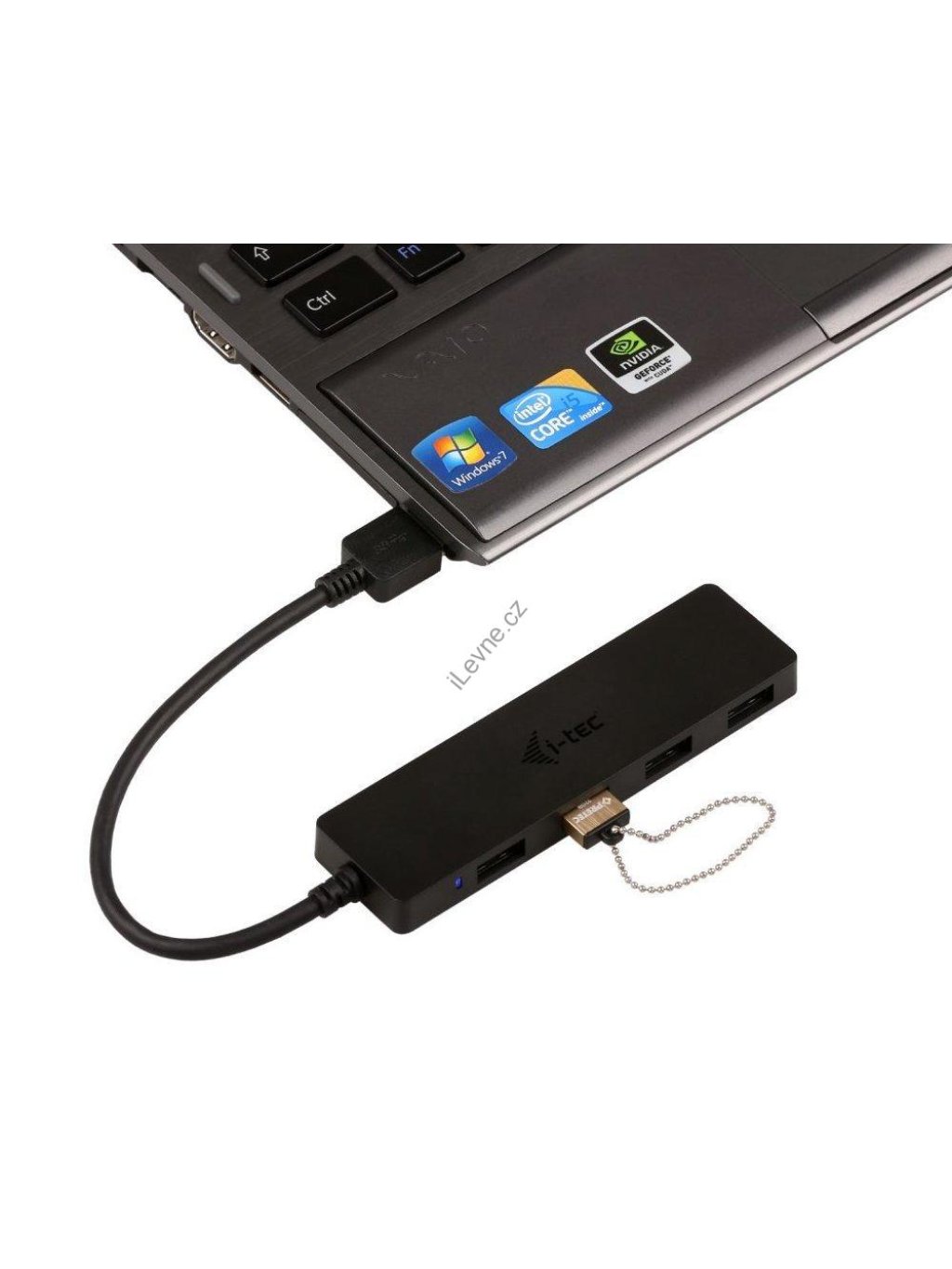 i-tec USB HUB ADVANCE/ 4 porty/ USB 3.0/ pasivní/ slim/ černý
