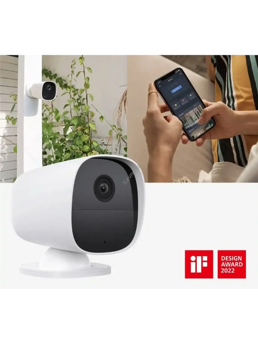 iGET SECURITY EP26 White - WiFi bateriová FullHD kamera, IP65, zvuk,samostatná a pro alarm M5-4G CZ