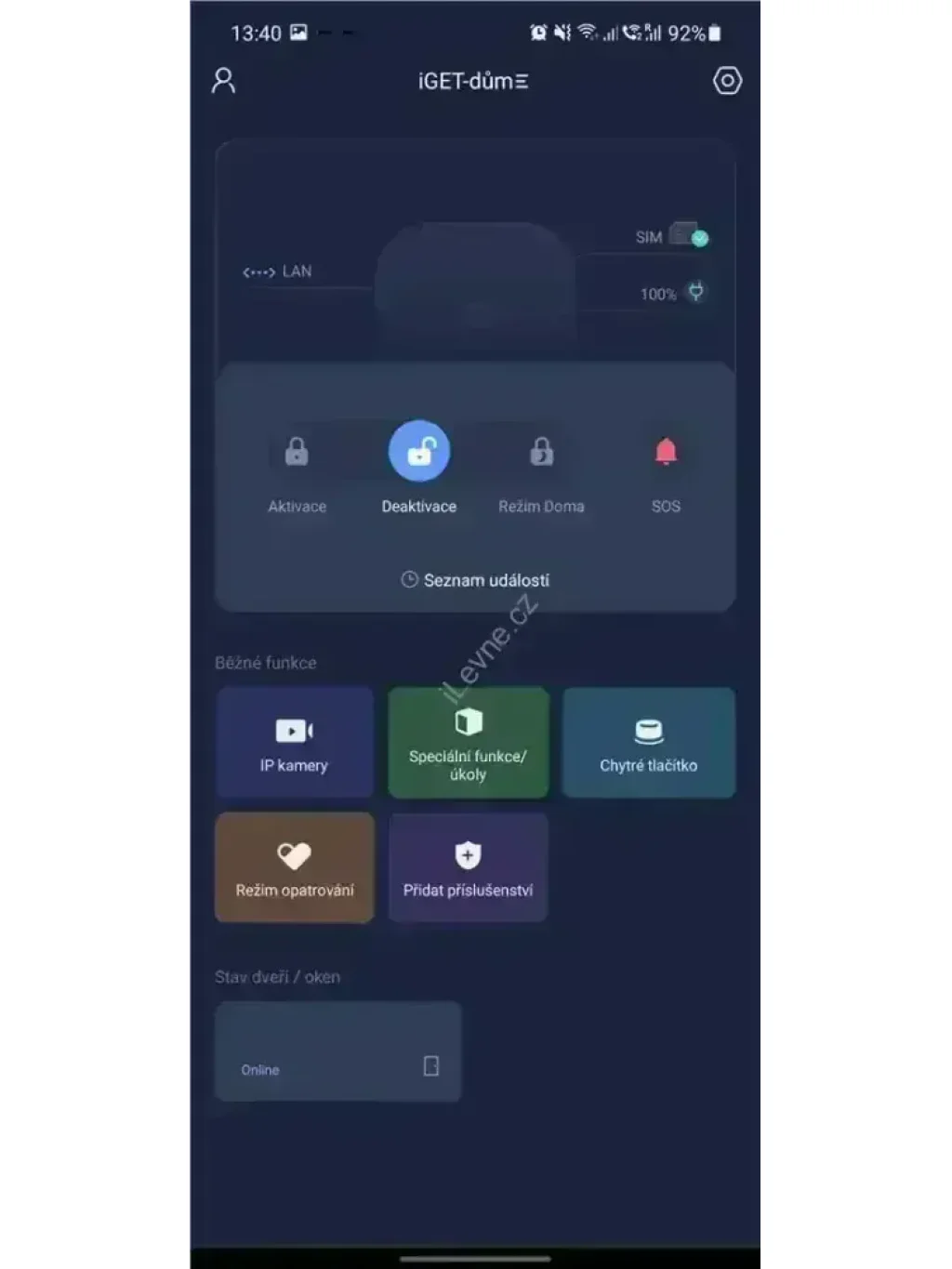 iGET SECURITY M5-4G Premium - Inteligentní 4G/WiFi/LAN alarm, ovládání kamer a zásuvek, Android, iOS