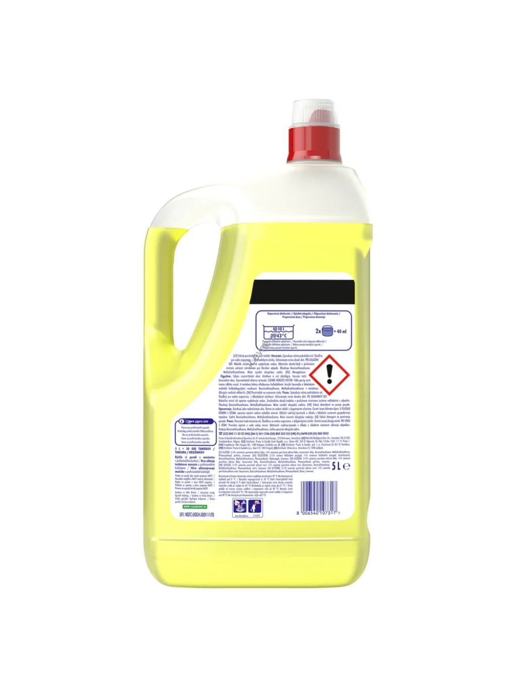 Jar Lemon P&G Professional Prostředek na mytí nádobí 1x5L