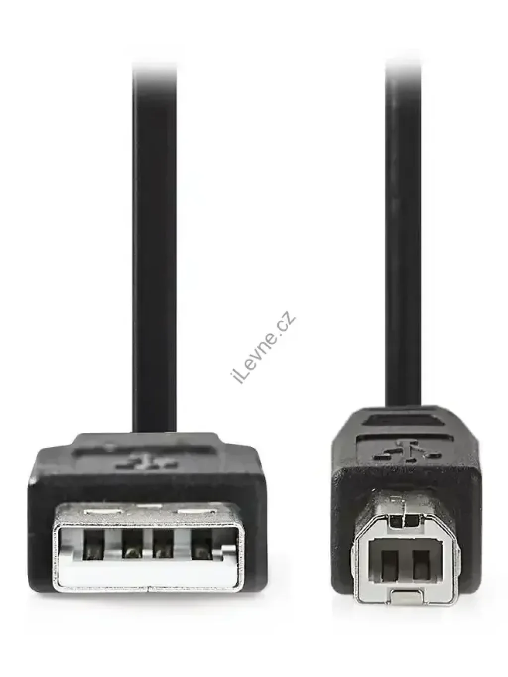 Kabel, USB 2.0, zástrčka A, zástrčka B, k tiskárnám apod. bulk, 2m, černý