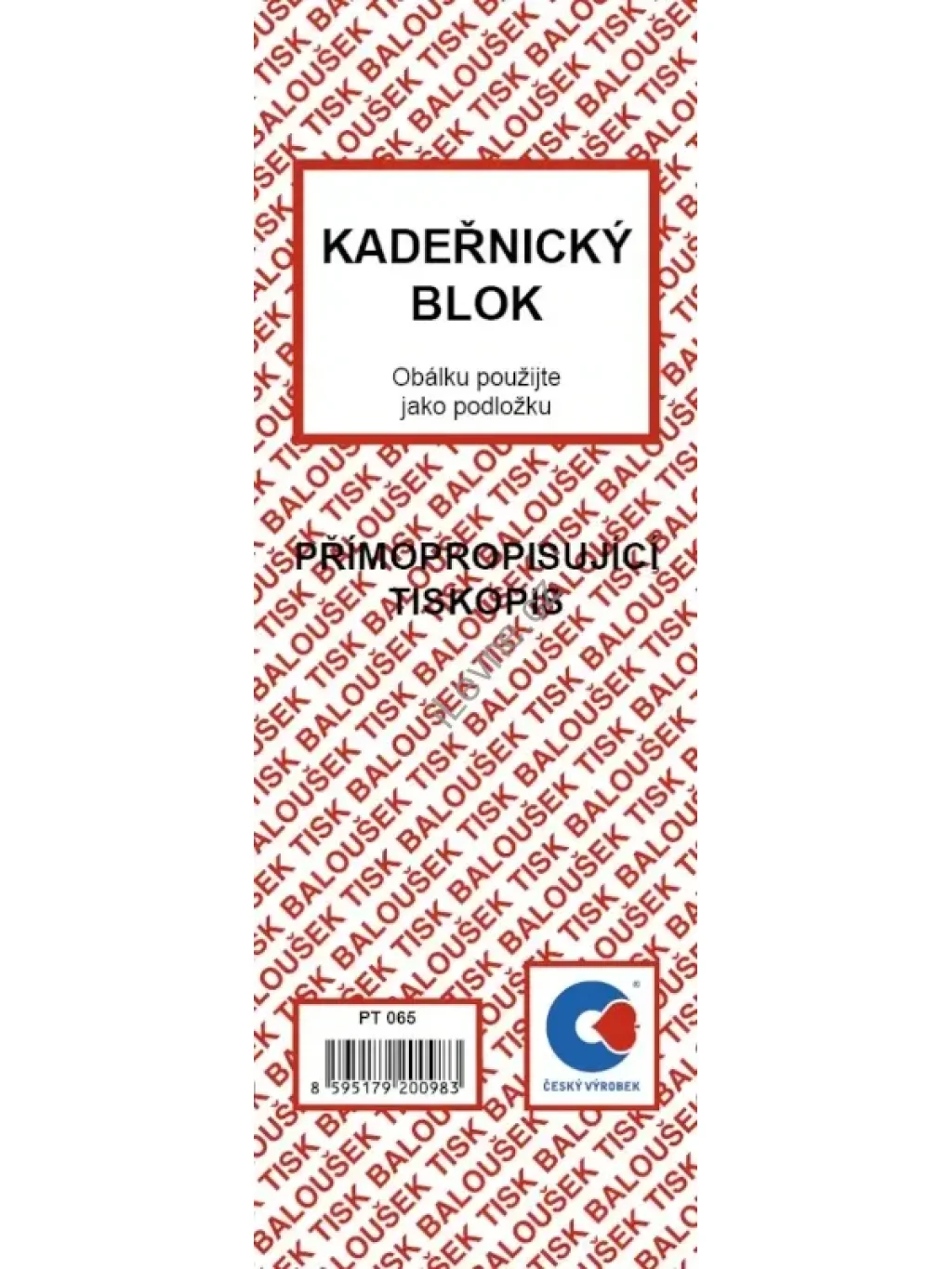 Kadeřnický blok samopropisující 50 listů