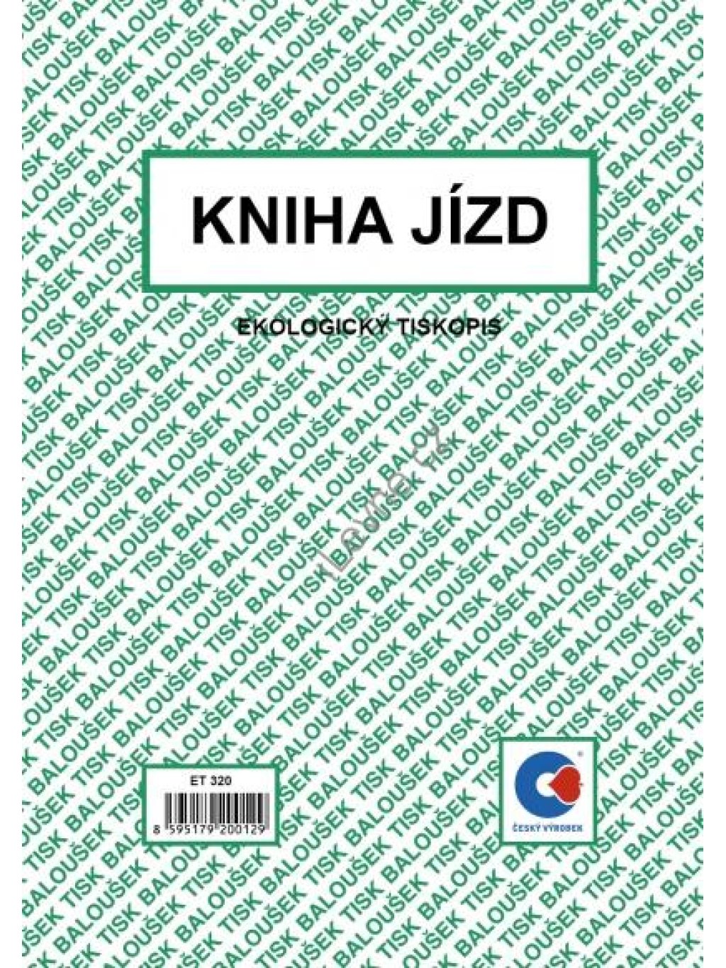Kniha jízd A5,52 stran,1 blok