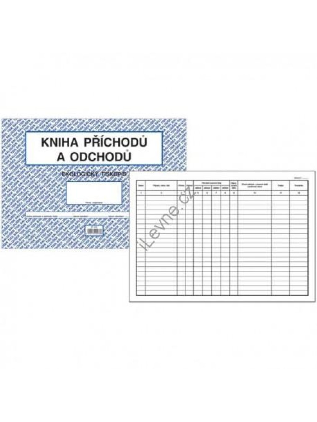 Kniha příchodů a odchodů A4