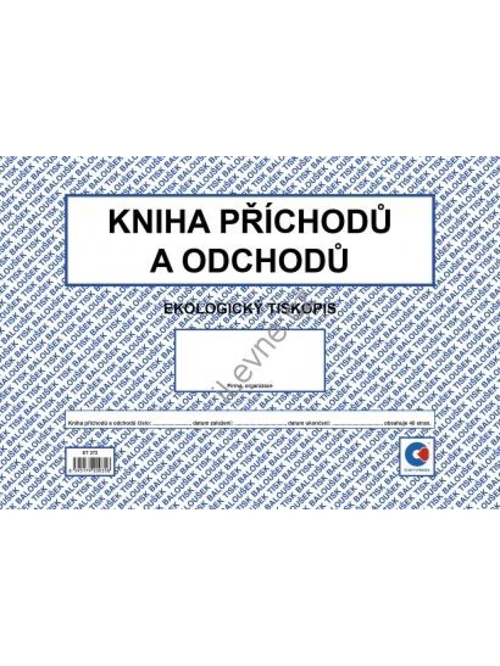 Kniha příchodů a odchodů A4