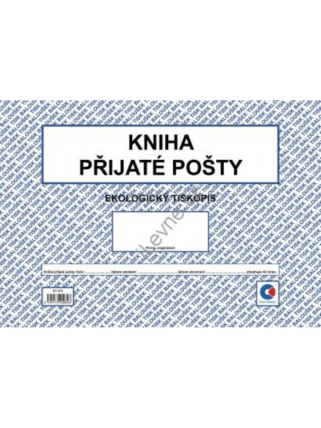 Kniha přijaté pošty Baloušek ET370