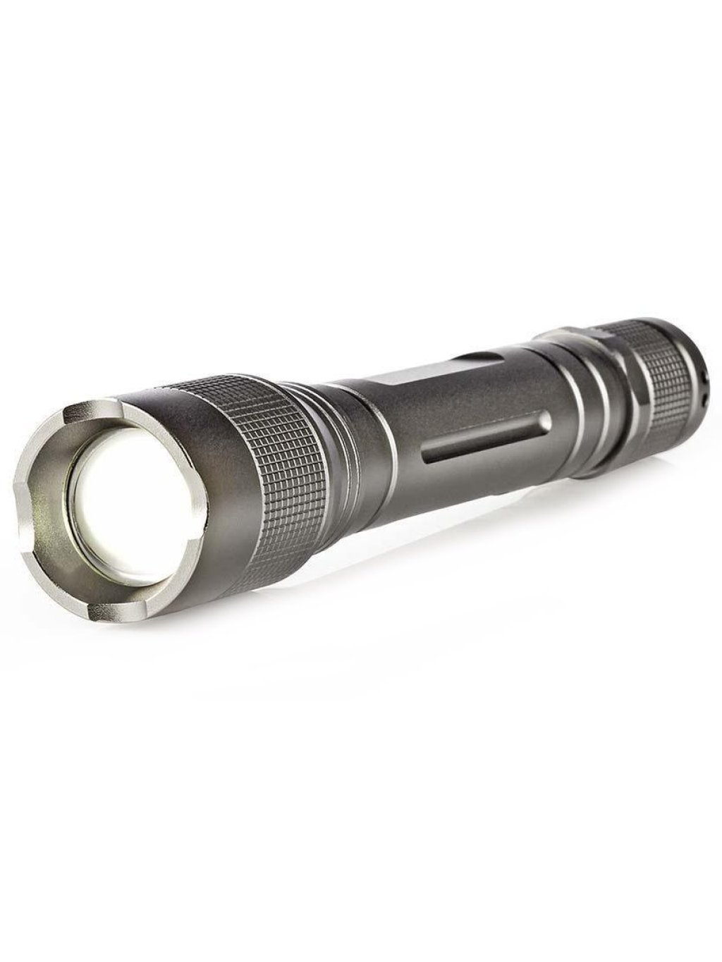LED svítilna/ napájení z baterie/ 3 V DC/ 3 W/ 150 lm/ dosah 120 m/ šedá
