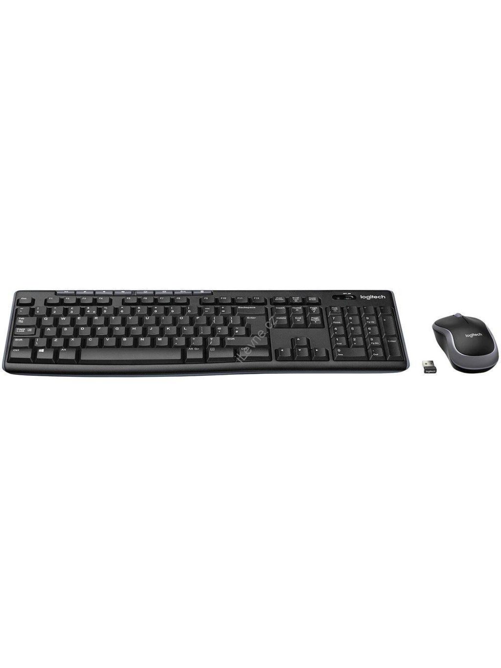 Logitech set MK270/ Bezdrátová klávesnice + myš/ 2.4GHz/ USB přijímač/ CZ/ černý