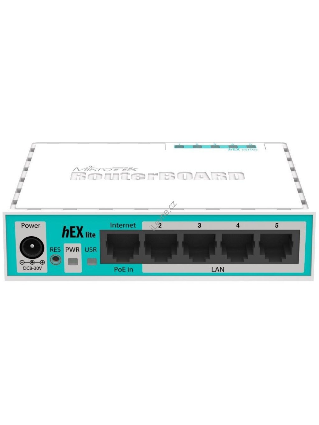 Mikrotik RouterBOARD RB750r2 hEX lite/ 850 MHz/ 64 MB RAM/ 5x LAN/ Router OS L4/ vč. plast. krytu a zdroje