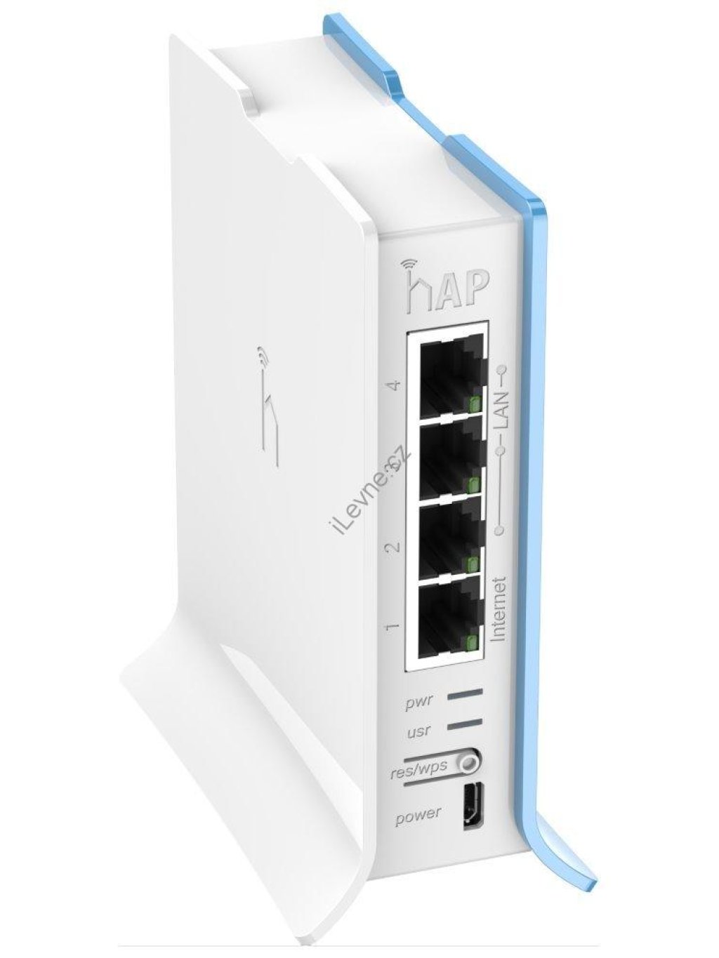 MikroTik RouterBOARD RB941-2nD-TC, hAP-Lite, 650Mhz CPU, 32MB RAM, 4xLAN, 2.4Ghz 802b/g/n, ROS L4, case, PSU