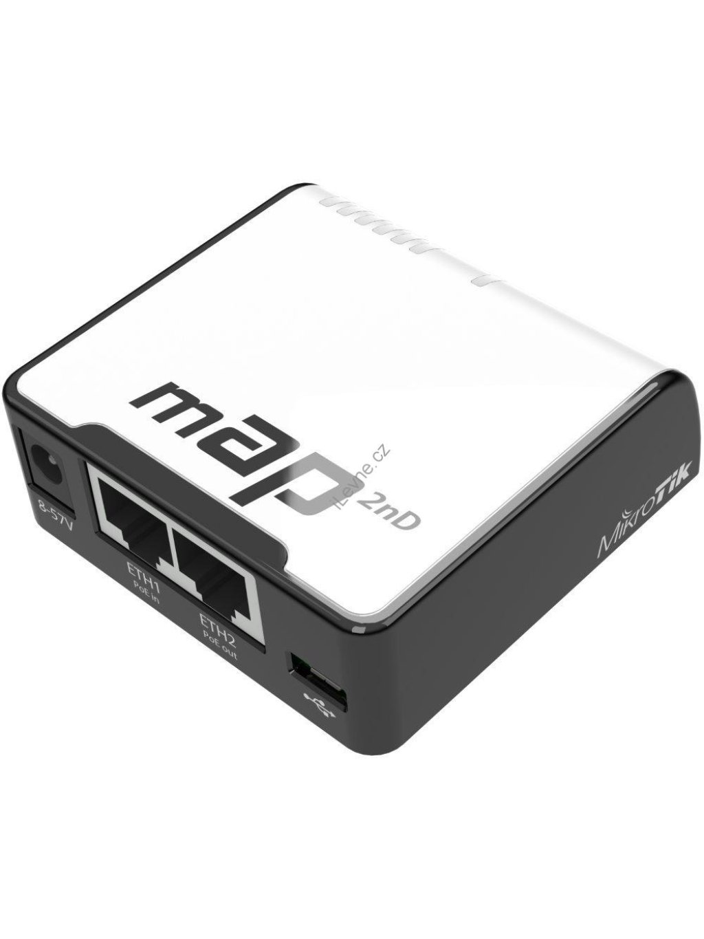MikroTik RouterBOARD RBmAP2nD, RouterOS L4, 2xLAN, plast. krabice, napájecí adaptér